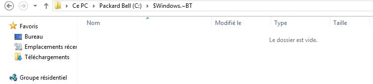 C:$Windows.~BT vide