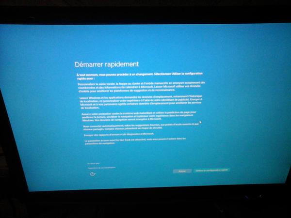 Windows 10 install&eacute;