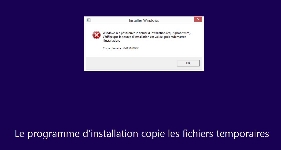 Mise &agrave; jour Windows 10 via setup.exe
