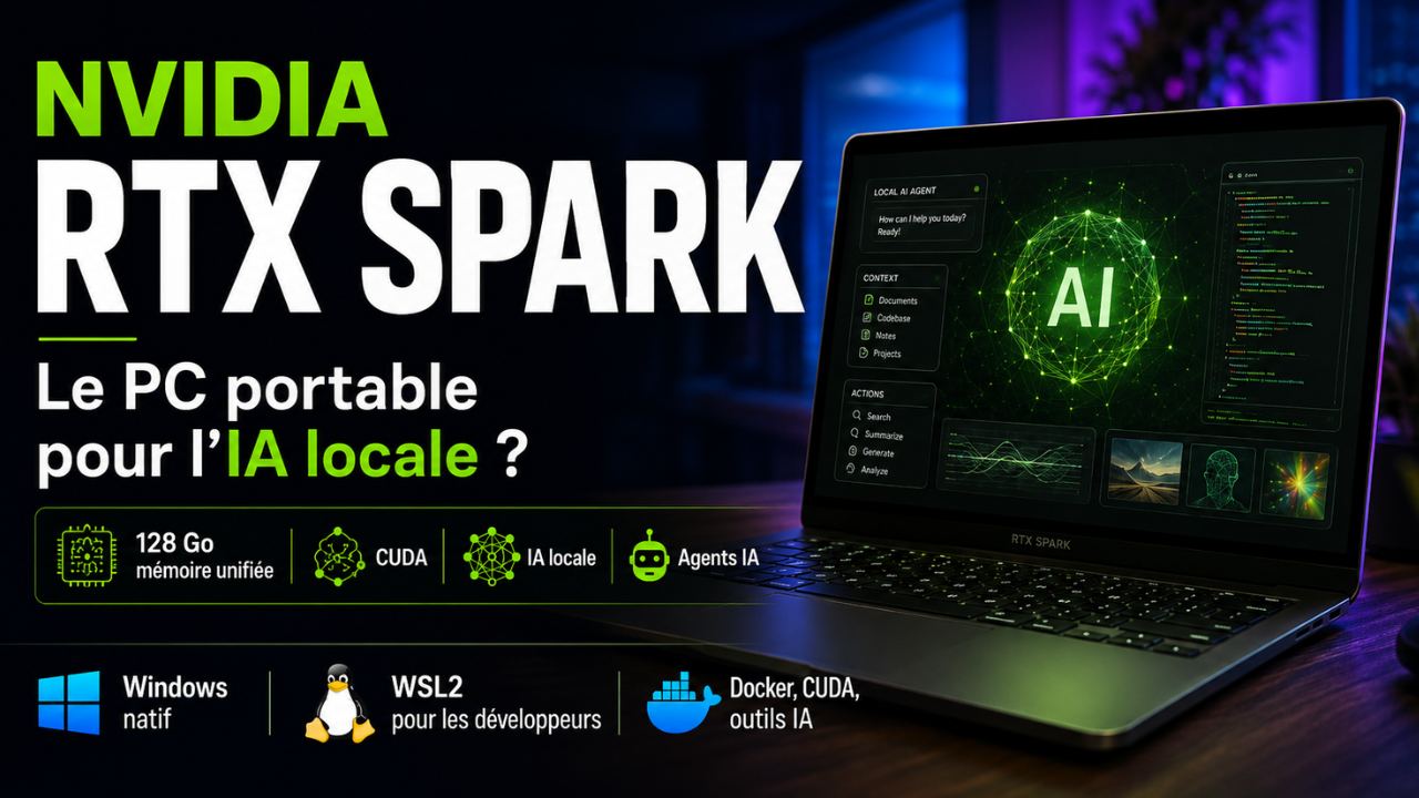 Illustration de l’article NVIDIA RTX Spark : le PC portable peut-il vraiment devenir une machine pour faire tourner l’IA en local ?